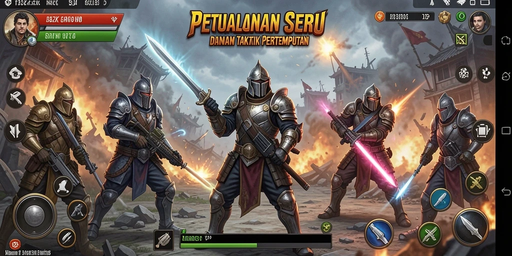 Tampilan gameplay mendebarkan dari 33ZK saat bertempur dengan musuh.