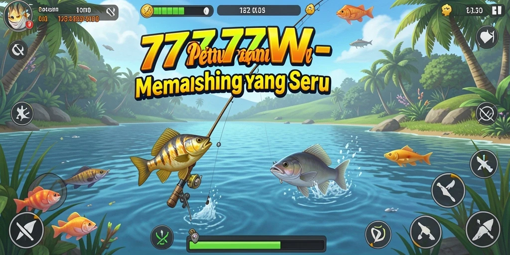 Tampilan gameplay memancing yang menakjubkan dari 7777W.