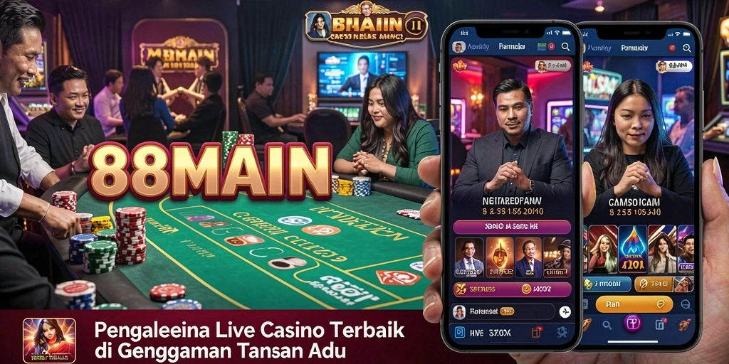 Tampilan gameplay menarik di aplikasi Live Casino 88MAIN.