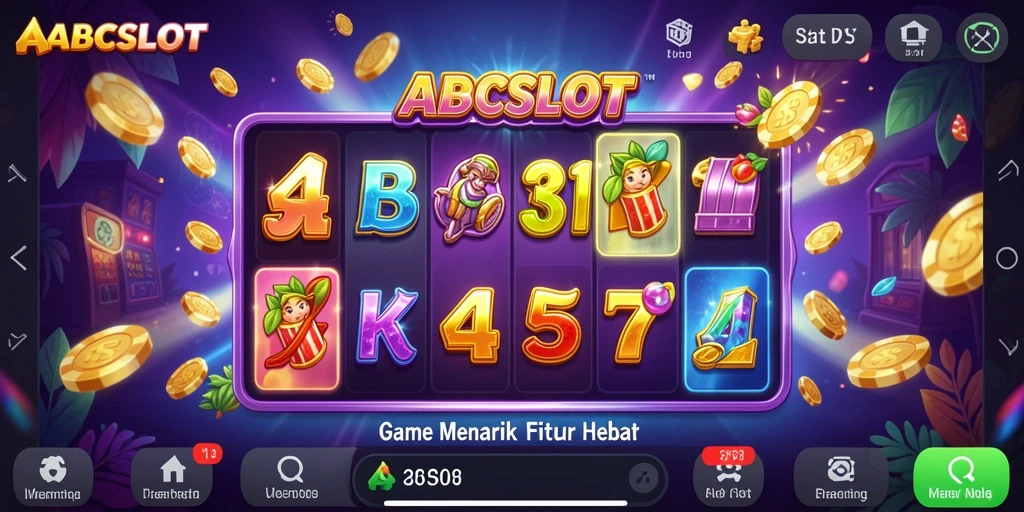 Screenshot gameplay ABCSLOT menampilkan momen mendebarkan saat kemenangan.