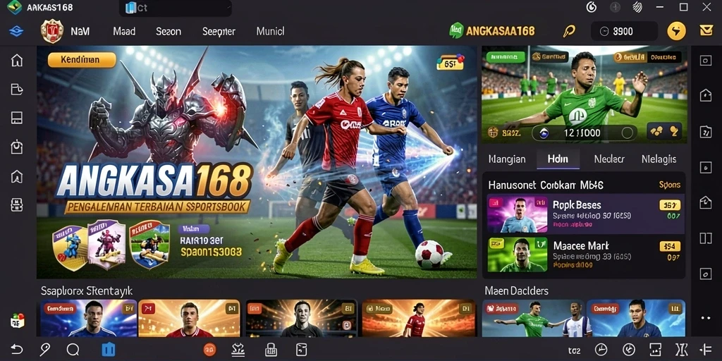 Tampilan menarik dari gameplay Sportsbook ANGKASA168.