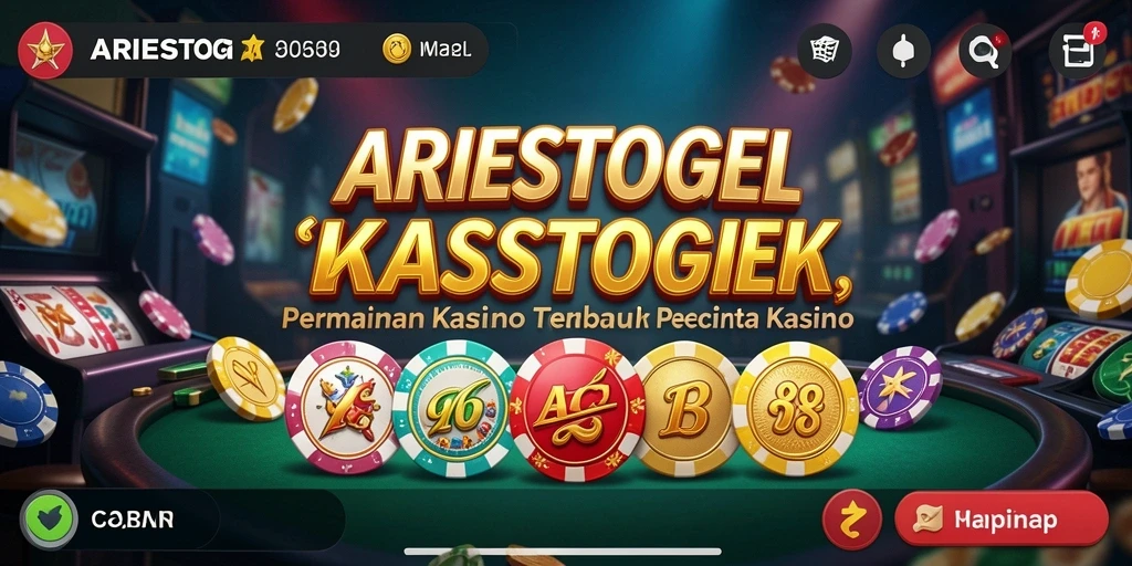 Tampilan menakjubkan ARIESTOGEL saat bermain Kasino.