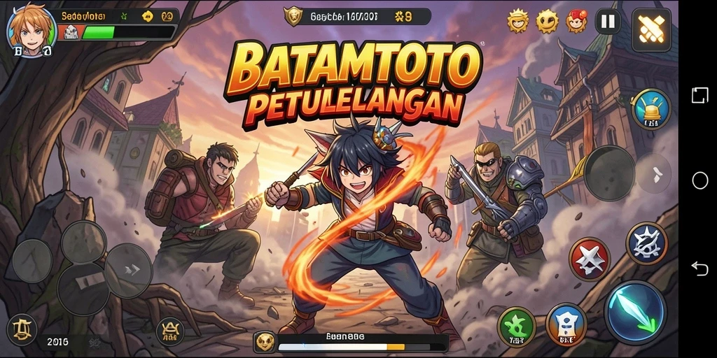 Tampilan gameplay BATAMTOTO yang menarik dan penuh warna dari dunia anime.