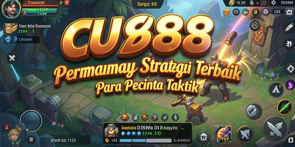 Tangkapan layar CU888 menampilkan aksi pertempuran epik dalam permainan strategi.