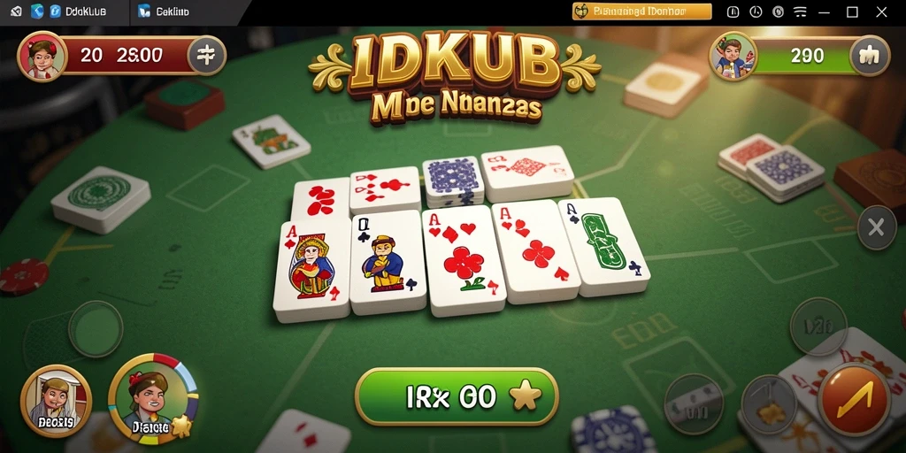 Screenshot gameplay IDKLUB yang menampilkan aksi seru permainan Domino.