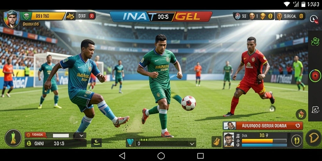 Screenshot gameplay INATOGEL menampilkan aktivitas olahraga yang seru.