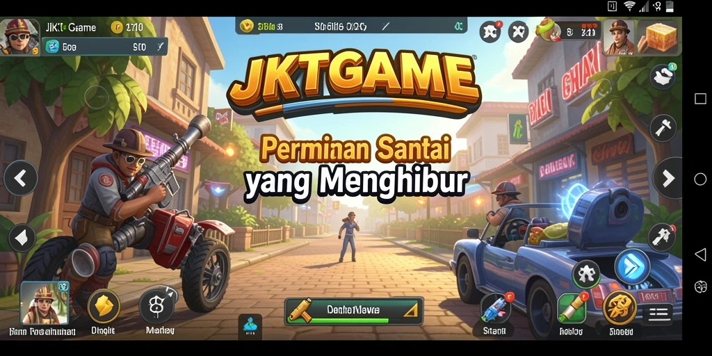 Tampilan gameplay JKTGAME yang menarik dan penuh warna.