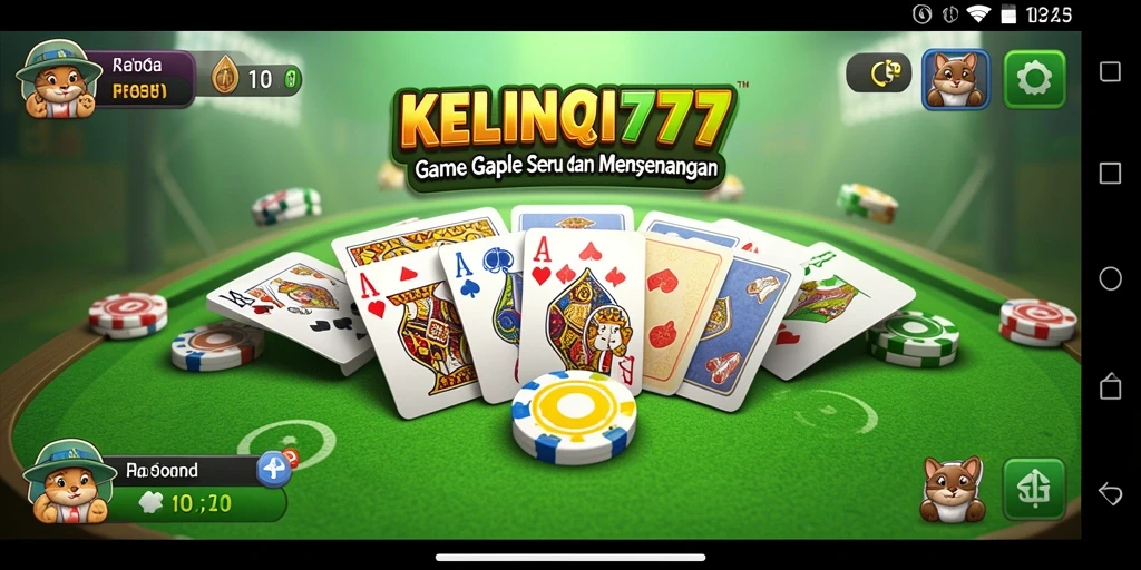 Tampilan seru saat bermain Gaple di KELINCI777.