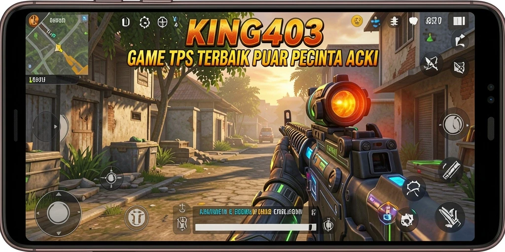Screenshot menampilkan aksi mendebarkan dalam gameplay TPS KING403.
