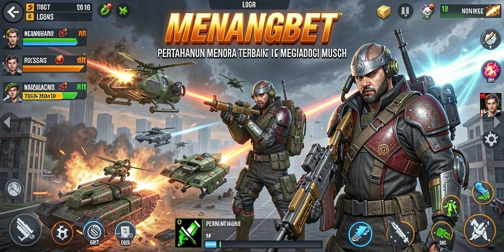 Tampilan gameplay menarik dari MENANGBET dalam genre Tower Defense.