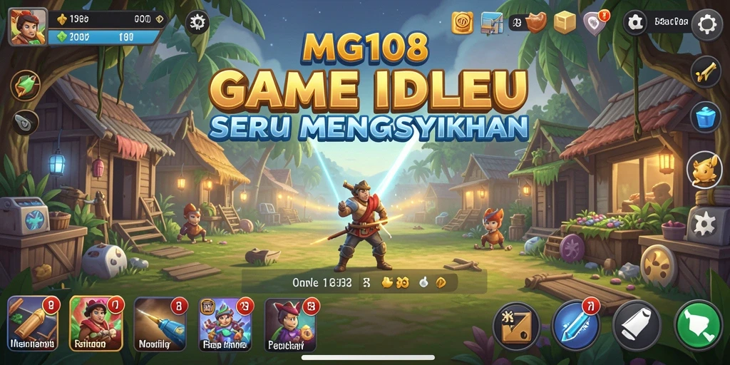 Tampilan gameplay MG108 yang menakjubkan dan penuh warna.
