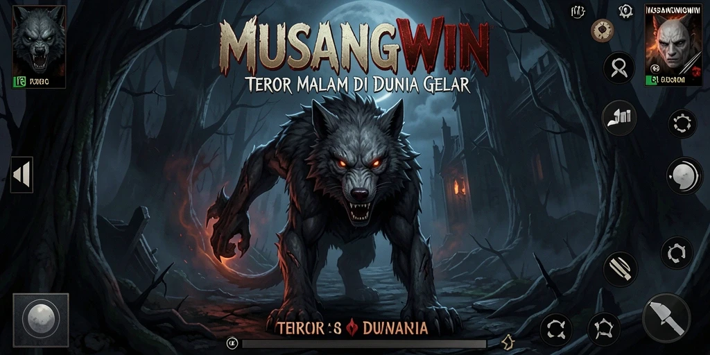 Screenshot gameplay <strong>MUSANGWIN</strong> yang menampilkan suasana Horror mencekam.