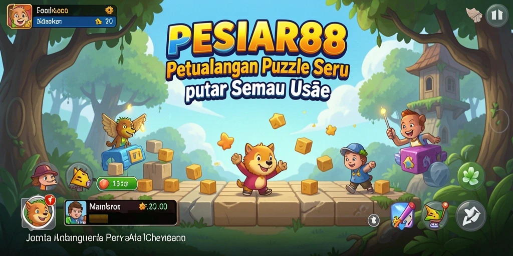 Tampilan gameplay seru di PESIAR88 dengan tantangan Puzzle yang menarik.