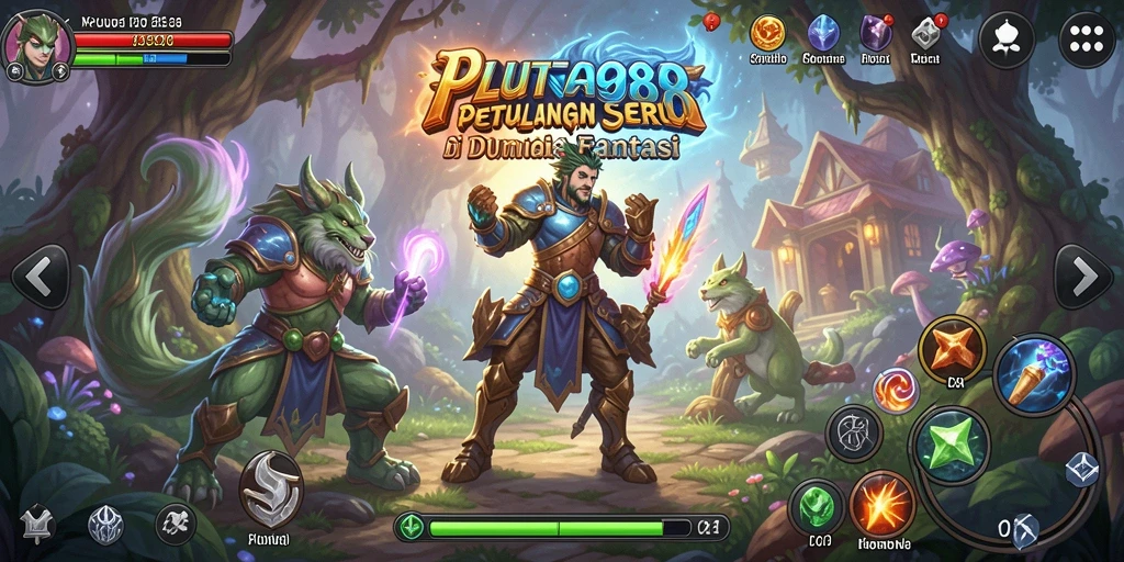 Tampilan gameplay menakjubkan dari PLUTO88 yang penuh petualangan.