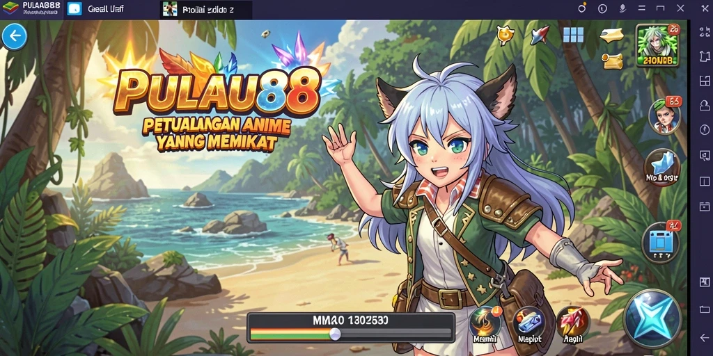 Screenshot PULAU88 menampilkan aksi seru dalam petualangan Anime.