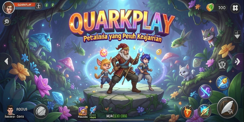 Tampilan gameplay seru dalam QUARKPLAY, jelajahi dunia penuh petualangan.