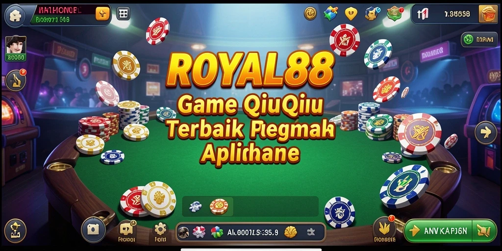 Screenshot gameplay ROYAL88 menampilkan suasana seru permainan QiuQiu.