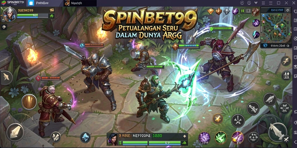 Tampilan gameplay menarik dari SPINBET99 yang penuh aksi dan petualangan.