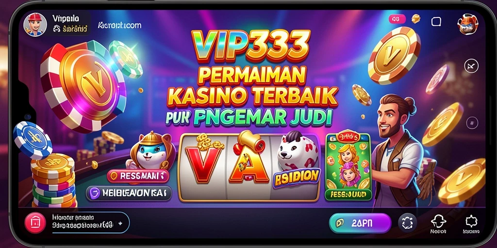 Screenshot utama VIP333 menampilkan gameplay Kasino yang seru.